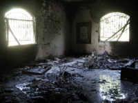 american-consulate-building-after-benghazi-attack-11-9-12-getty A picture shows the damage inside the burnt US consulate building in Benghazi on September 13, 2012, following an attack on the building late on September 11 in which the US ambassador to Libya and three other US nationals were killed. Libya said it has made arrests and opened a …