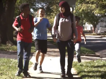 A Latino Victory Fund ad features an Ed Gillespie supporter with a Confederate flag and a Gadsden flag license plate attempting to run down minority children. The ad asks whether President Donald Trump and Virginia Republican gubernatorial candidate Ed Gillespie would condone this behavior.