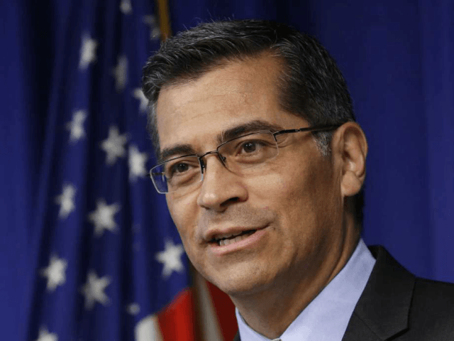 FILE - In this May 3, 2017, file photo, California Attorney General Xavier Becerra answers