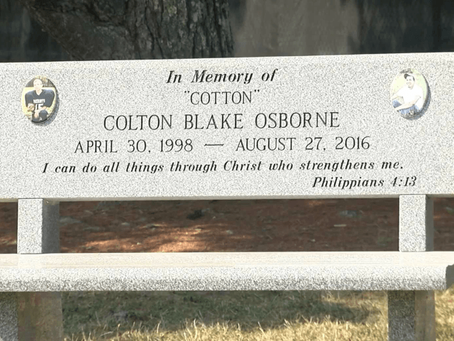 Colton Osborne is remembered for his love of baseball, that's …