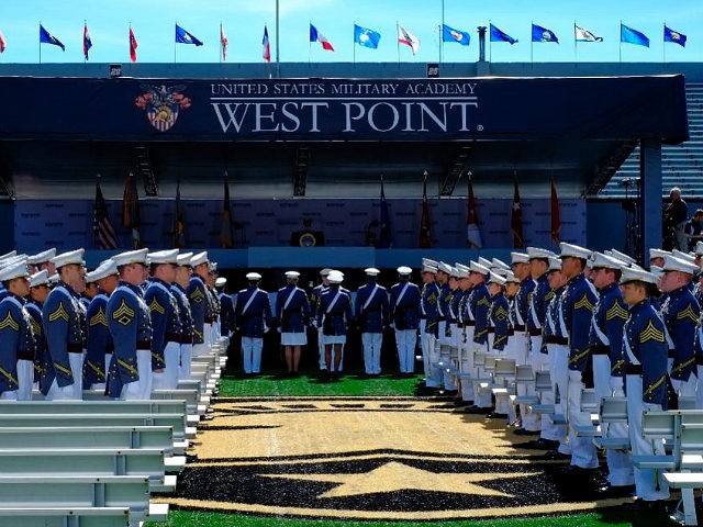 WEST POINT, NY - MAY 27: West Point graduates arrive for the U.S. Military Academy Class o