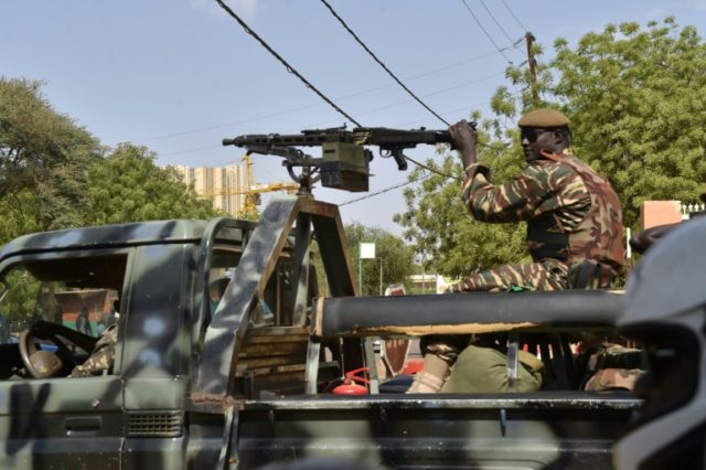 Soldiers on patrol in Niger's capital Niamey