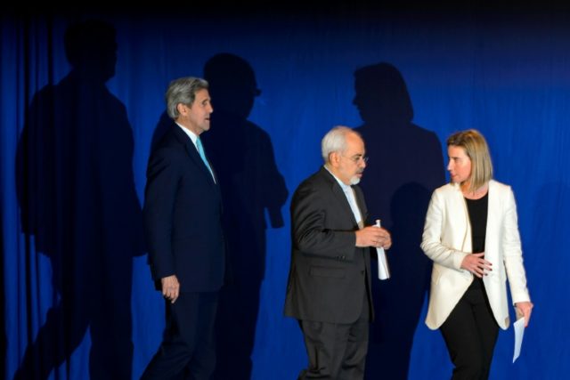 US Secretary of State John Kerry, Iranian Foreign Minister Mohammad Javad Zarif and EU for