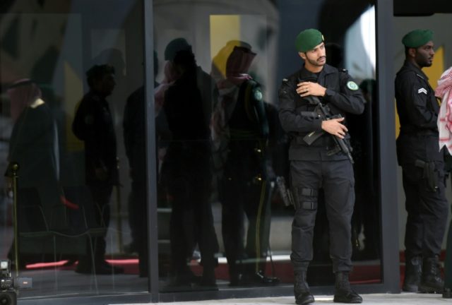 A gunman has shot dead two Saudi royal guards and wounded three others at the gate of the