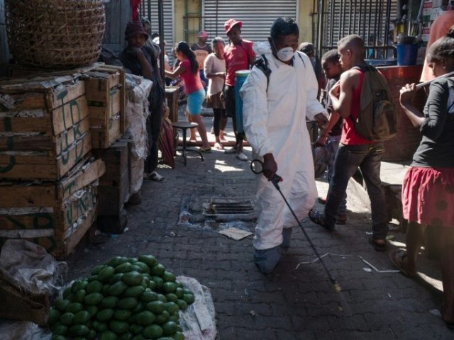 Disinfectant spray is a frontline weapon in the fight against Madagascar's plague outbreak