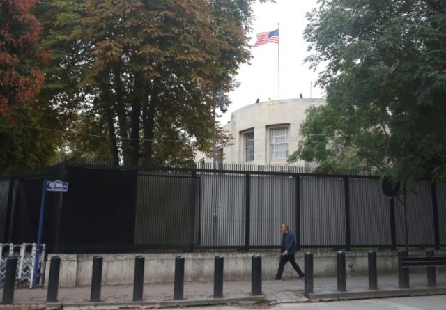 The United States Embassy in Ankara has been a flashpoint for a visa row with Turkey