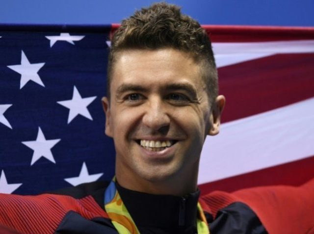 American Olympic gold medalist Anthony Ervin, pictured in 2016, took a knee during the nat