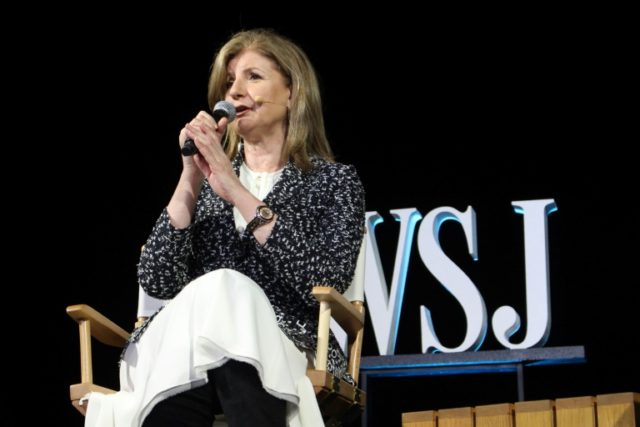 Uber board member Arianna Huffington, speaking at the WSJD Live conference in California,
