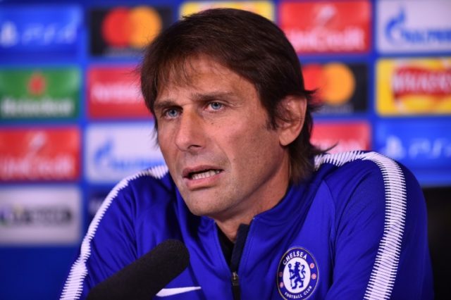Chelsea's Italian head coach Antonio Conte give a press conference at Chelsea's Cobham tra