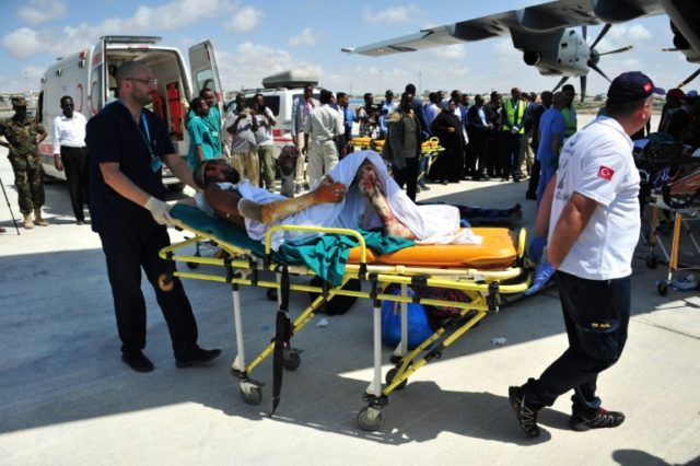 Survivors of Somalia's worst-ever bombing were taken to Turkey for treatment