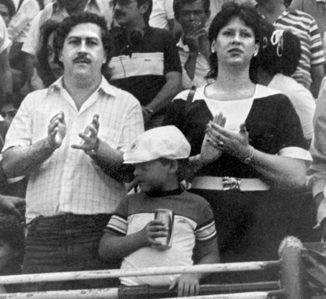 Pablo Escobar's widow and son, Maria Isabel Santos and Sebastian Marroquin, pictured here