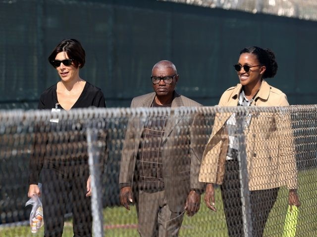 Wilbert Jones leaves East Baton Rouge Parish Prison with Emily Maw, director of Innocence