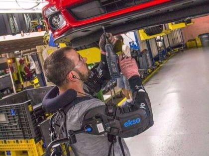 Exosuit used at Ford Plant