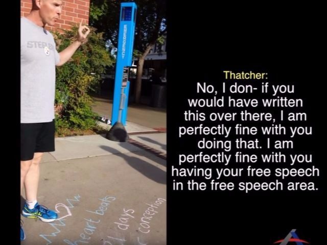 A Fresno State Professor was ordered to attend First Amendment training following an incident in which he erased a chalked Pro-Life message on campus