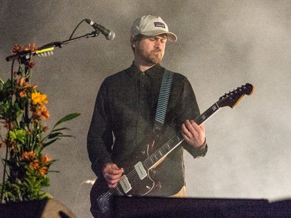 Jesse Lacey of Brand New performs at the Voodoo Music Experience in City Park on Saturday,