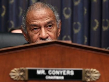 Chairman John Conyers (D-MI) listens to testimony from Attorney General Eric Holder during a House Judiciary Committee hearing on Capitol Hill May 13, 2010 in Washington, DC. Attorney General Holder told the committee that several people have been arrested after search warrants were served in the case of the bombing …