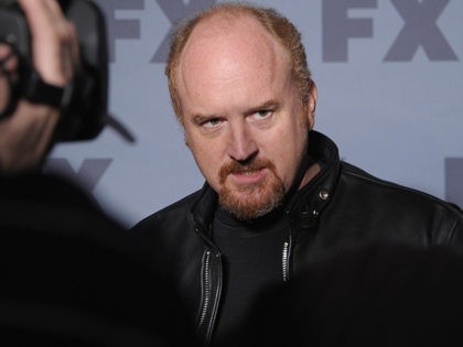 NEW YORK, NY - MARCH 29: Comedian Louis C.K. is interviewed during the 2012 FX Ad Sales Upfront at Lucky Strike on March 29, 2012 in New York City. (Photo by Michael Loccisano/Getty Images)
