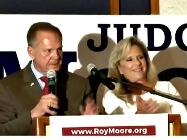 Roy Moore and his wife