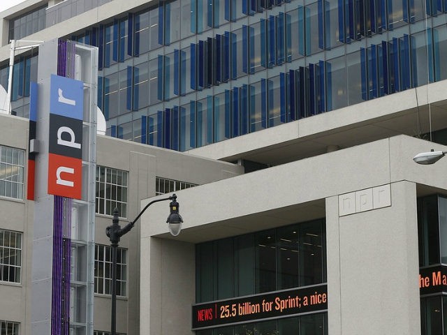 National Public Radio, whose Washington, D.C., headquarters are shown, has seen two senior news executives depart in recent weeks after allegations of sexual misconduct. (Charles Dharapak / Associated Press)