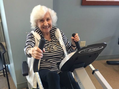 101-Year-Old Holocaust Survivor Celebrates Her Birthday with a Workout