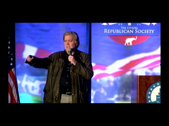 The Citadel Republican Society presented Breitbart News executive chairman and former Whit
