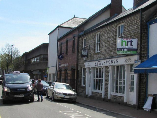 Taxi in Old Market Street, Neath