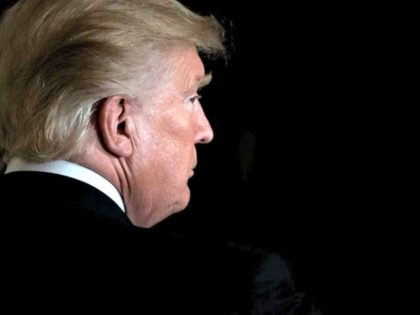 Trump from behind, black back