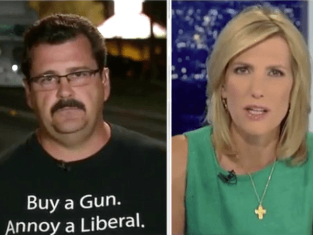 A Texas man appearing on Fox News’ Laura Ingraham show unleashed an epic troll of gun-ha