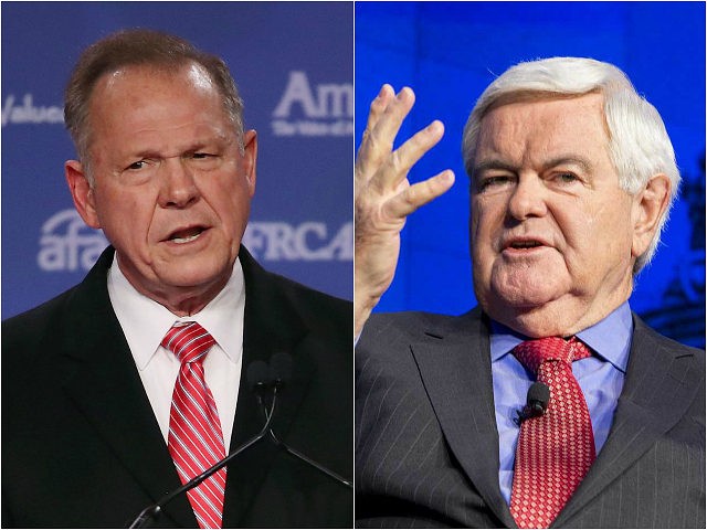 Roy Moore and Newt Gingrich