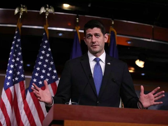 WASHINGTON, DC - NOVEMBER 09: U.S. Speaker of the House Rep. Paul Ryan (R-WI) speaks durin