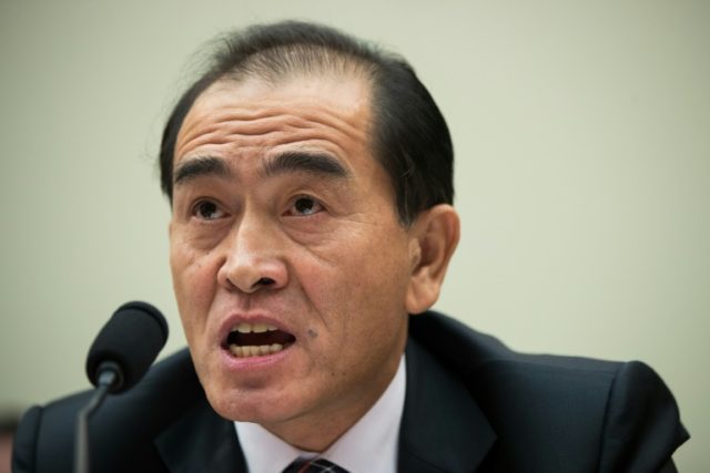 Thae Yong-Ho was testifying before the Foreign Affairs Committee in the House of Representatives at a time of soaring tensions between Pyongyang and the West over the regime's nuclear and missile tests