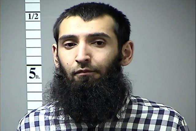 A 2016 booking photo from the St Charles County Department Corrections shows Sayfullo Saipov after he was arrested in Missouri for failing to pay a traffic ticket