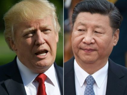 US President Donald Trump, left, said that Chinese President Xi Jinping has been "pr