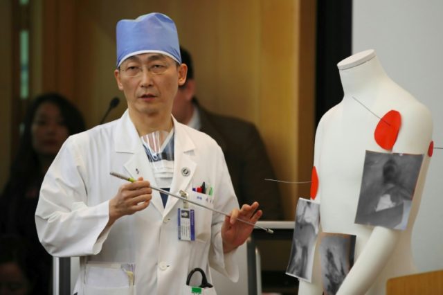 South Korean doctor Lee Cook-Jong, who carried out surgery on gunshot wounds sustained by