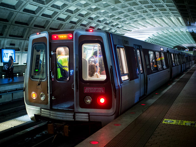 UNITED STATES - SEPTEMBER 27: A WMATA Metro Red Line Metro train pulls into Metro Center in Washington on Tuesday, Sept. 27, 2016. (Photo By Bill Clark/CQ Roll Call)