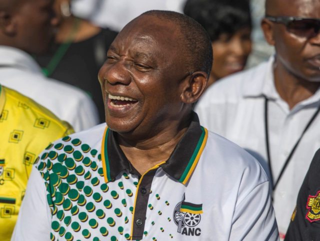 ANC Cyril Ramaphosa (Mujahid Safodien / AFP / Getty)