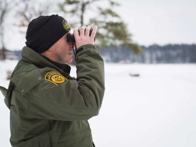 Border Patrol agents scouts the norther U.S. Border.