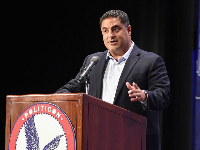 PASADENA, CA - JULY 30: Cenk Uygur at the 'Cenk Uygur vs. Ben Shapiro' panel during Politicon at Pasadena Convention Center on July 30, 2017 in Pasadena, California. (Photo by Joshua Blanchard/Getty Images for Politicon)