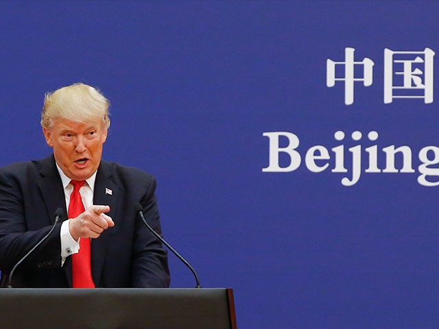 BEIJING, CHINA - NOVEMBER 9: U.S. President Donald Trump and China's President Xi Jin