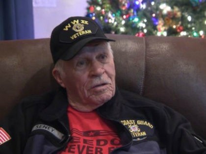 George Seney Jr. said he was standing in line at the store when a woman behind him noticed