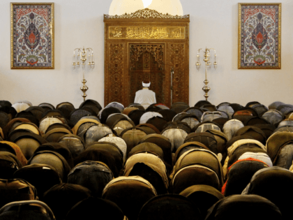 DUISBURG, GERMANY - DECEMBER 11: A general view during the friday prayer at the DITIB-Merk