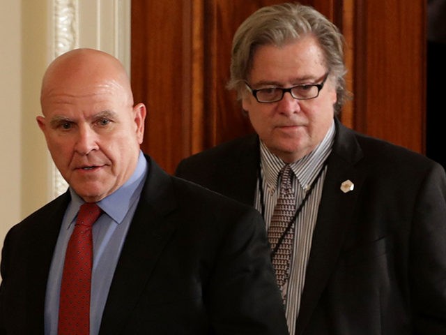 WASHINGTON, DC - APRIL 12: National Security Advisor H.R. McMaster and White House Chief S