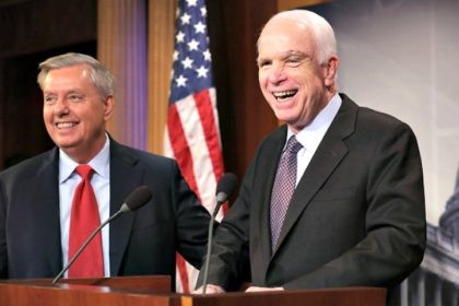 John McCain and Lindsey Graham Chip SomodevillaGetty Images