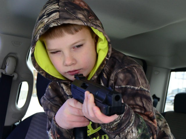 Larry-Larimore, a 9 year old from Kokomo, used a pellet gun to scare a man who allegedly t