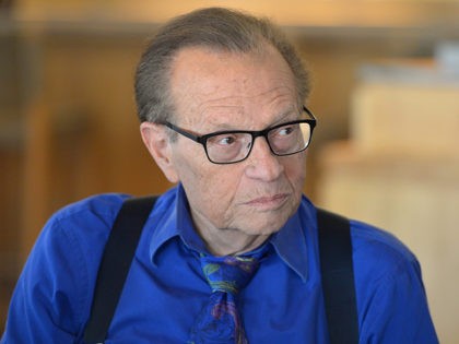 LOS ANGELES, CA - SEPTEMBER 13: TV/radio host Larry King attends a private luncheon hosted by The National Radio Hall of Fame and Larry King at Dodger Stadium on September 13, 2013 in Los Angeles, California. (Photo by Alberto E. Rodriguez/Getty Images)