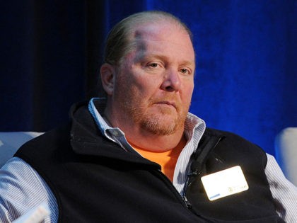 NEW YORK, NY - JUNE 02: Chef Mario Batali speaks onstage at The (RED) Supper hosted by Mar