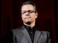MattDamonSkipsDownsizingPremiere BERLIN, GERMANY - FEBRUARY 08: Matt Damon appears on stage at 'The Monuments Men' premiere during 64th Berlinale International Film Festival at Berlinale Palast on February 8, 2014 in Berlin, Germany. (Photo by Ian Gavan/Getty Images)