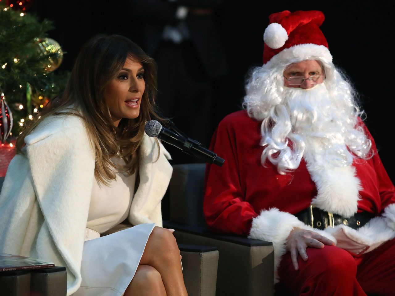 Melania Trump Santa (Mark Wilson / Getty)