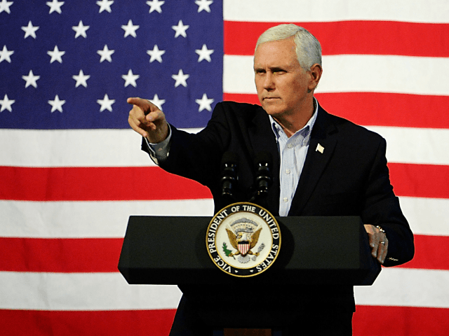 ABINGDON, VA - OCTOBER 14: U.S. Vice President Mike Pence speaks during a campaign rally f