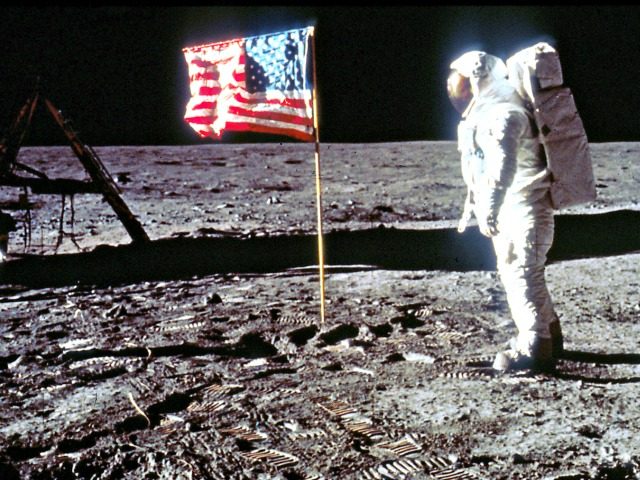 moon landing nasa stock photo